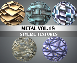 Stylized Metal Vol.18 - Hand Painted Texture
