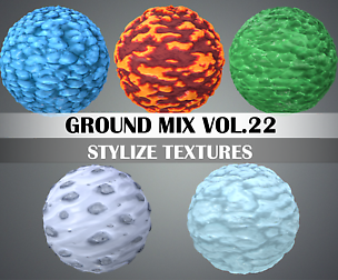 Stylized Ground Vol.22 - Hand Painted Texture