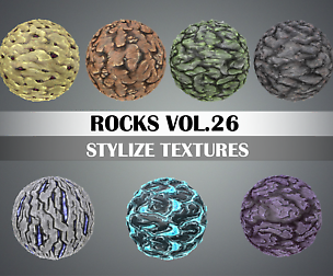 Stylized Rocks Vol.26 - Hand Painted Texture