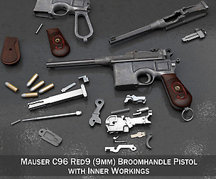 Mauser C96 Broomhandle Red9