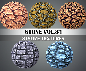 Stylized Stone Vol.31 - Hand Painted Texture