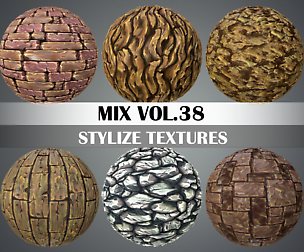 Stylized Mix Vol.38 - Hand Painted Textures