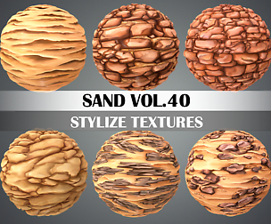 Stylized Sand Vol.40 - Hand Painted Texture Pack