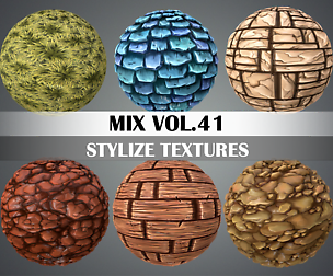Stylized Mix Vol.41 - Hand Painted Texture Pack