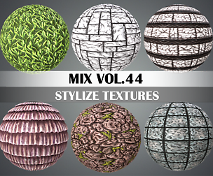 Stylized Mix Vol.44 - Hand Painted Texture Pack