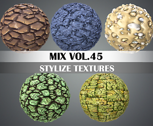 Stylized Ground Vol.45 - Hand Painted Texture Pack