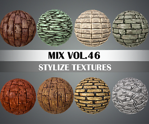 Stylized Mix Vol.46 - Hand Painted Texture Pack