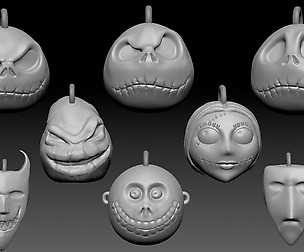 Nightmare Before Christmas tree themed balls