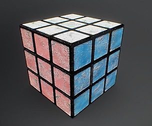 Rubik Puzzle Cube Worn
