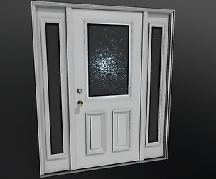 Front Door Low Poly Mobile Ready