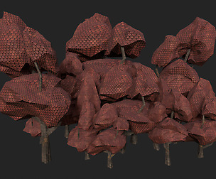 Cartoon Tree Pack 4 Var