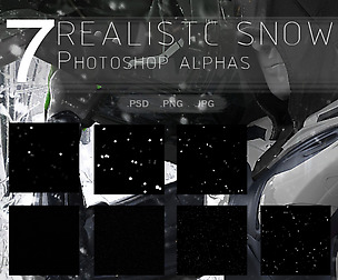 4K Realistic Snow Alpha Pack PS