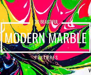 RAINBOW Marble Digital Paper textures