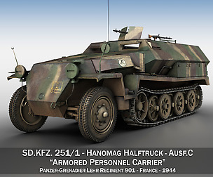 SD.KFZ 251/1 Ausf.C - Half-track - PGLR901