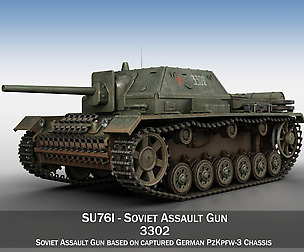 SU-76i - Soviet Assault gun - 3302