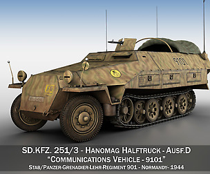 SD.KFZ 251/3 Ausf.D - Half-track - 9101
