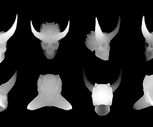 Skeleton King Skull Alpha Map Pack