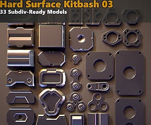 Hard Surface Kitbash 03 - Subdiv-Ready