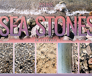 Sea stones textures photoshop