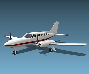 Cessna Chancellor propeller airplane