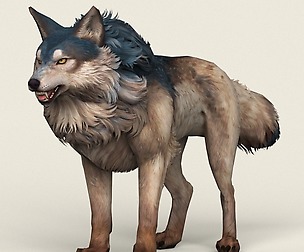 Game Ready Fantasy Wolf
