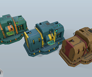 Sci-fi energy nodes