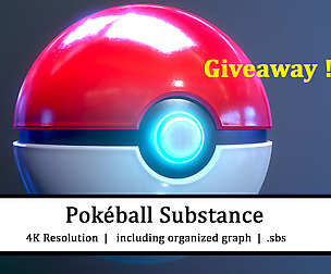FREE  |  Pokéball  |  100% Substance Designer