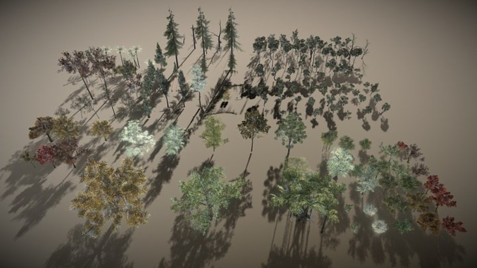 High quality trees for VR