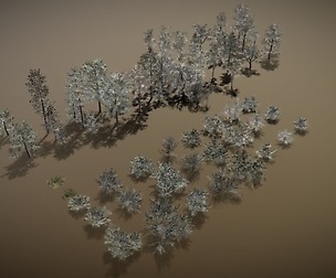 English trees and bushes Pack
