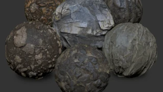Surfaces - Rocks 01 - ZBrush Brushes & PBR cover
