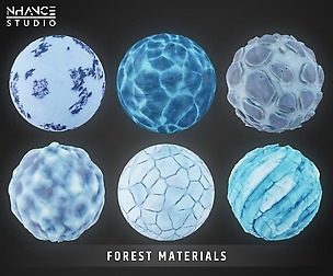Stylized Winter Forest Materials
