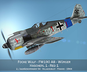 Focke Wulf - FW190 A8 - Red 1