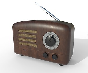 Old Retro Radio PBR