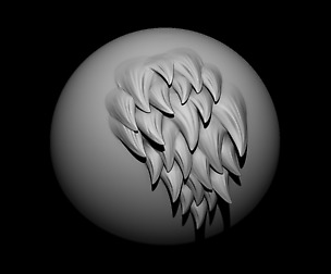 Fur Multi VDM brush for ZBrush