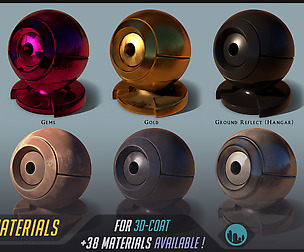3D-Coat - 38 Stylized PBR SmartMaterials