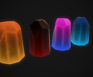 Stylized Energy Crystal Smart Material Bundle v1.0