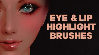 EYE AND LIP HIGHLIGHT BRUSHES | PHOTOSHOP cover