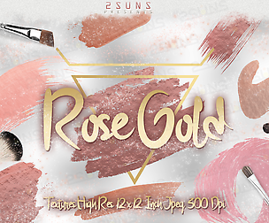 Rose gold digital paper, glitter textures