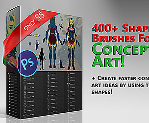 400+ Photoshop Shape Brushes [Full Set]