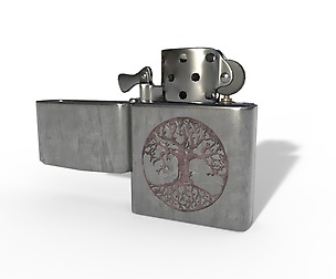 Lighter Zippo - PBR Game Ready