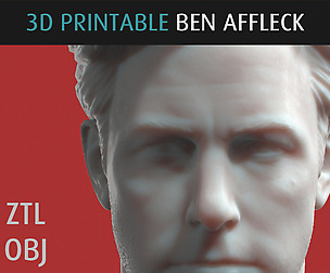 Ben Affleck Head - 3D Printable