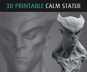 CALM Statue - 3D Printable