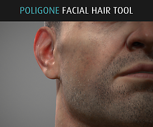 Poligone Facial Hair Tool for Substance Painter