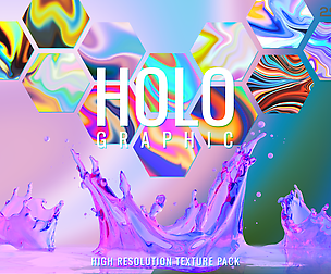 Holographic Digital Paper, Marble Texture