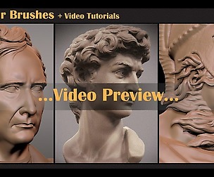 5-3D Hair Brushes+Video Tutorial