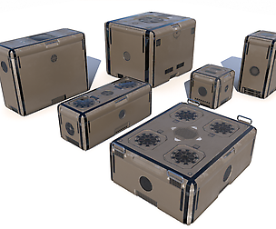 Sci Fi brown cargo crates