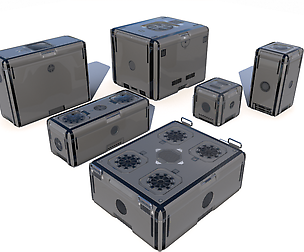 Sci Fi grey cargo crates