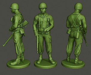 American soldier ww2 stand guard A5