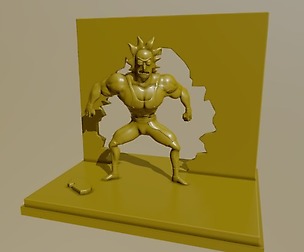 Steroid Rick 3D print model