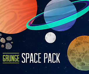 2D Grunge Space Pack